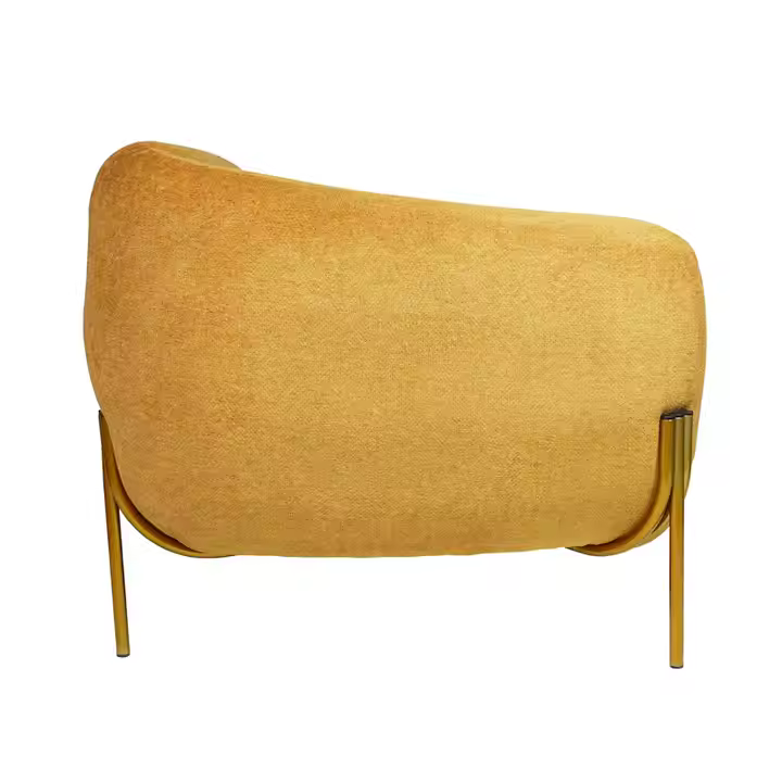 Chair with Gold Metal Leg Reclining Corner Sofa - Image 2