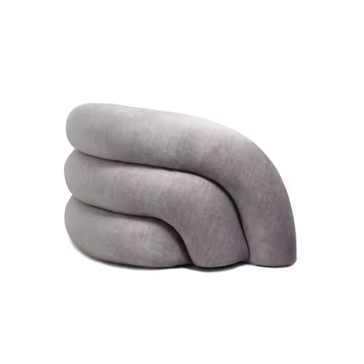 High-Quality Luxury Modern Chesterfield Fabric Sofa – 3-Seater (Light Grey) - Image 5