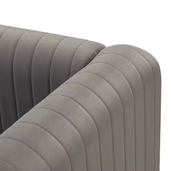 2-Seater Fabric Sofa Set Filled with Sponge Upholstered with Comfortable Material Sofa Set - Image 4