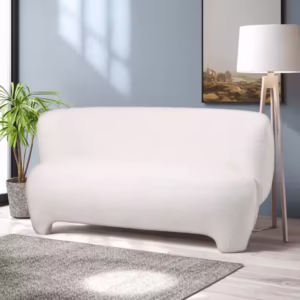 Modern Creative Design Two-Seater Sofa with Soft Upholstered Fabric